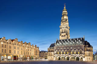 This is an image of Bruges with the Belfry in the background