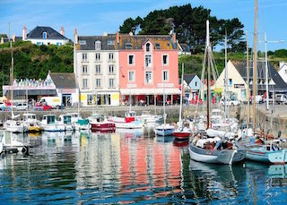 On this picture we can see a typical house of the Groix Island