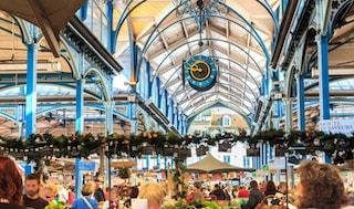 here is the halles of dijon and its burgundian foods. 