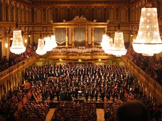 this image shows you the prestigious Opera room of Vienna