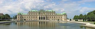 this picture is a shoot of Belvedere Palace, a fantastic monument of the city.