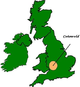 Cotswold map