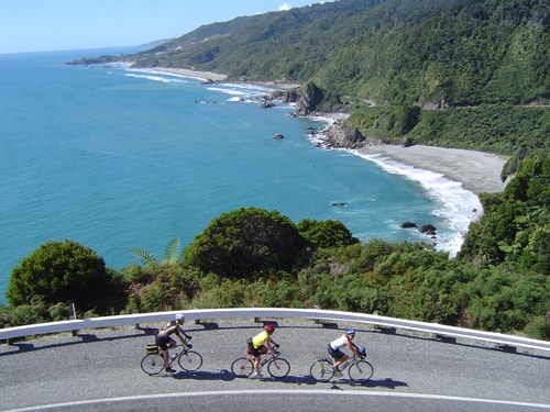 Cycling on the wild West Coast 300dpi